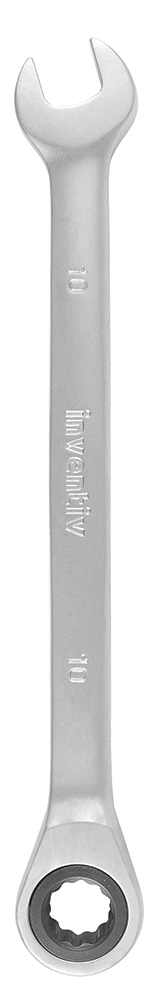 Clé mixte à cliquet 10mm chrome vanadium - INVENTIV